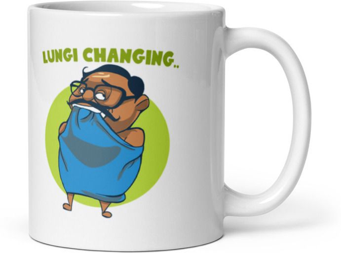 Mr UVD Lungi Changing Anna Ceramic Coffee Mug - Image 3