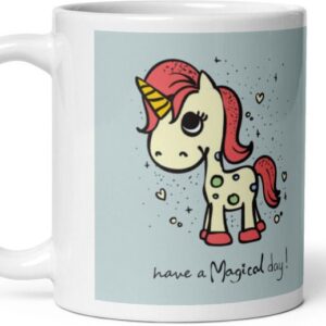 Mr UVD Magical Day With Unicorn Ceramic Coffee Mug