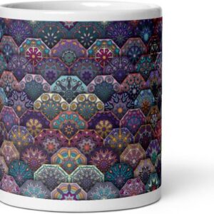 Mr UVD Mandala Art 1023 Best Gift Item for Art Lovers Friends Boys Girls Ceramic Coffee Mug