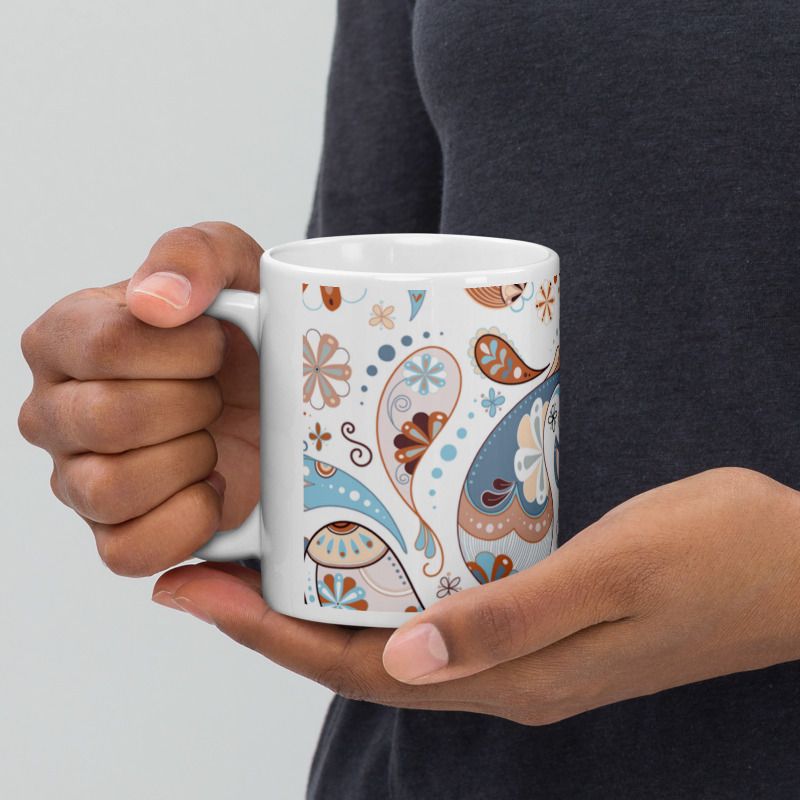 Mr UVD Mandalas Art Pattern Ceramic Coffee Mug - Image 4