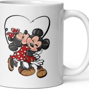 Mr UVD Mickey And Minnie mouse Hugging 856 Gift Item for Couples Wife's Husband Ceramic Coffee Mug
