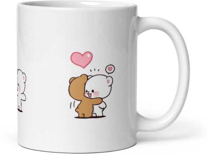 Mr UVD Milk Mocha Ceramic Coffee Mug - Image 3