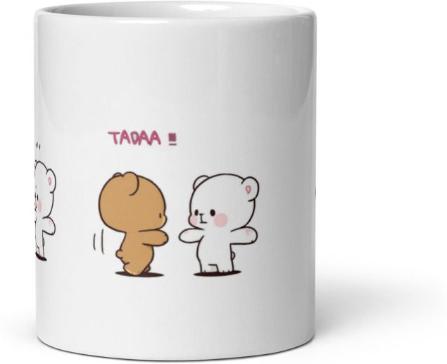 Mr UVD Milk Mocha Ceramic Coffee Mug - Image 2