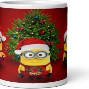 Mr UVD Minions Christmas Celebration 332 Gift Item for Kids Friends Ceramic Coffee Mug