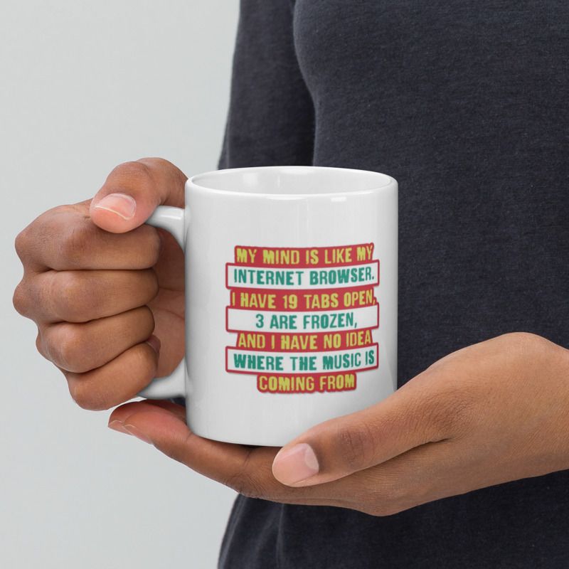 Mr UVD My Mind is Internet Browser Ceramic Coffee Mug - Image 4