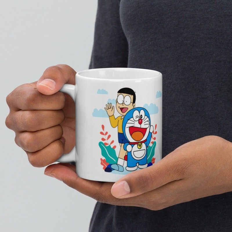Mr UVD Nobita And Doraemon Cartoon Character Ceramic Coffee Mug
