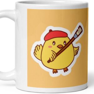 Mr UVD Painting Chicken Ceramic Coffee Mug