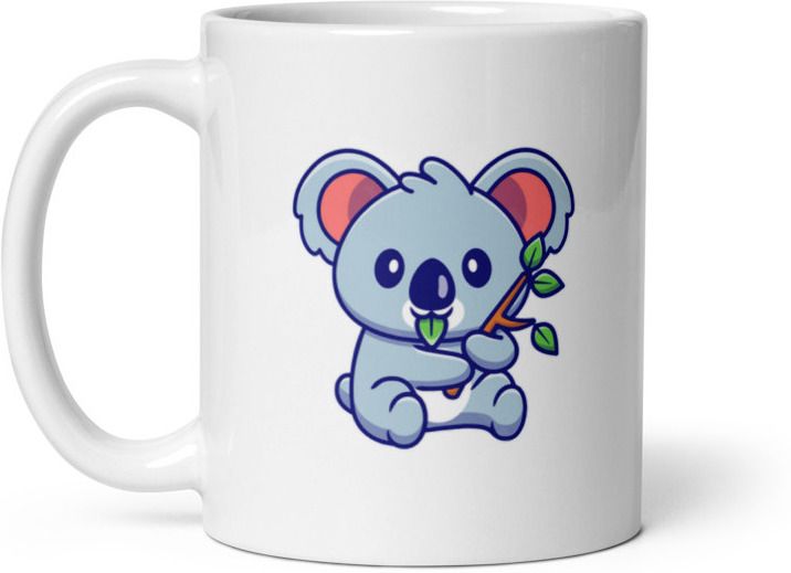 Mr UVD Panda (Koala) Vector Ceramic Coffee Mug - Image 2