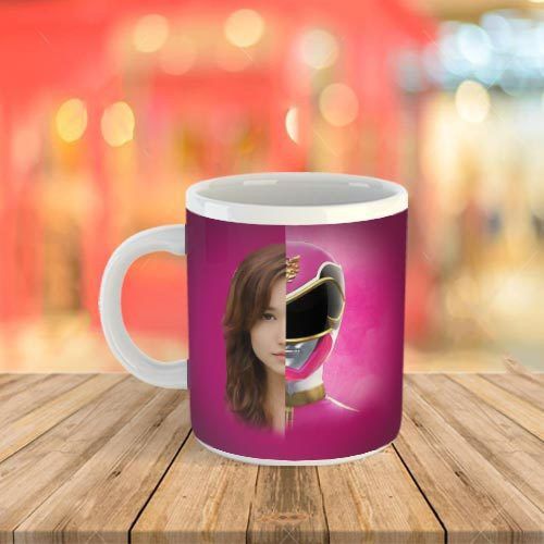 Mr UVD Power Ranger CCD4 Cartoon Printed 11 oz White Ceramic Coffee Mug Ceramic Coffee Mug - Image 3