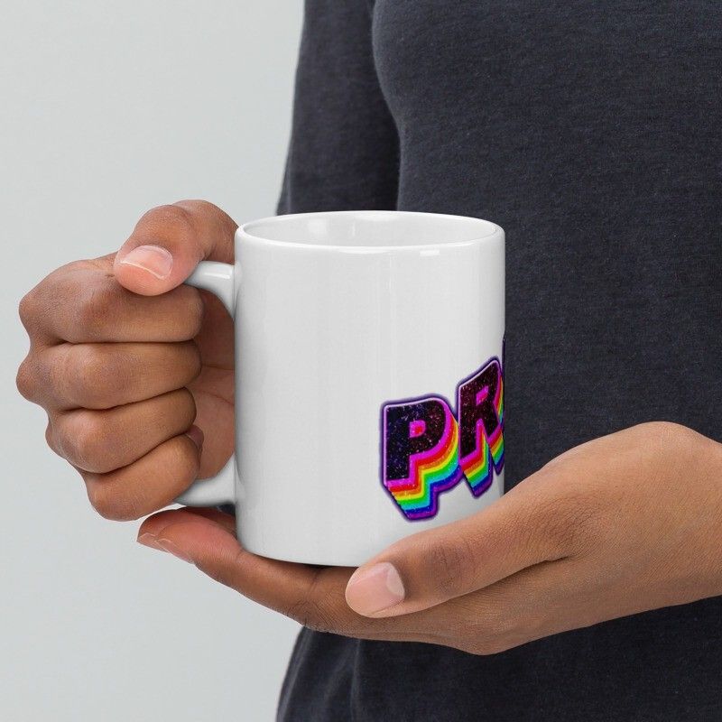 Mr UVD Pride in colourful letter 980 Gift Item for Friends Kids Ceramic Coffee Mug - Image 3