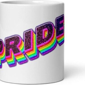 Mr UVD Pride in colourful letter 980 Gift Item for Friends Kids Ceramic Coffee Mug