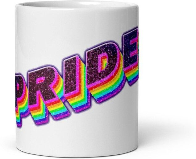 Mr UVD Pride in colourful letter 980 Gift Item for Friends Kids Ceramic Coffee Mug