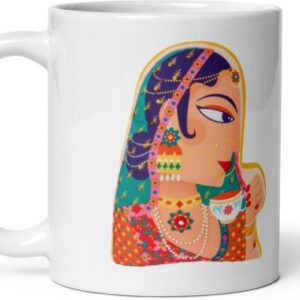 Mr UVD Rajasthani Rajpoot Girl Ceramic Coffee Mug