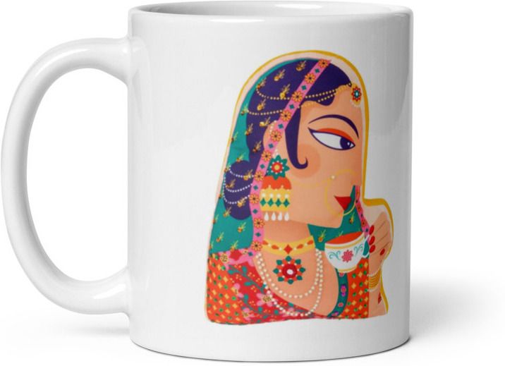 Mr UVD Rajasthani Rajpoot Girl Ceramic Coffee Mug