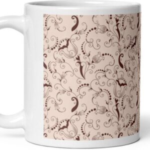 Mr UVD Rose Pattern Ceramic Coffee Mug