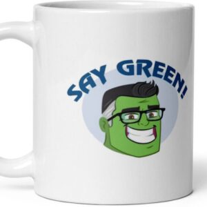 Mr UVD Say Green Ceramic Coffee Mug