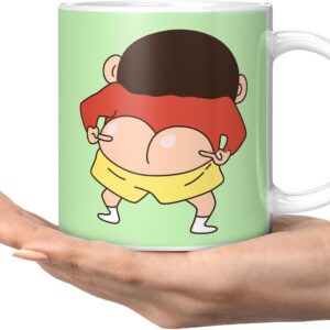 Mr UVD Shinchan mug Shinchan Faimily mug Cartoon mug For boys Girls (CR-12) Ceramic Coffee Mug